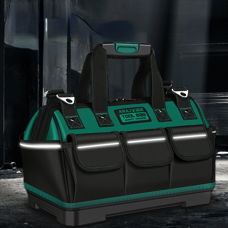 

Multi-pocket Bag Tool Storage New Bag Electrician Cloth Bag Waterproof Reflective Oxford With Anti-fall 2023 Strip