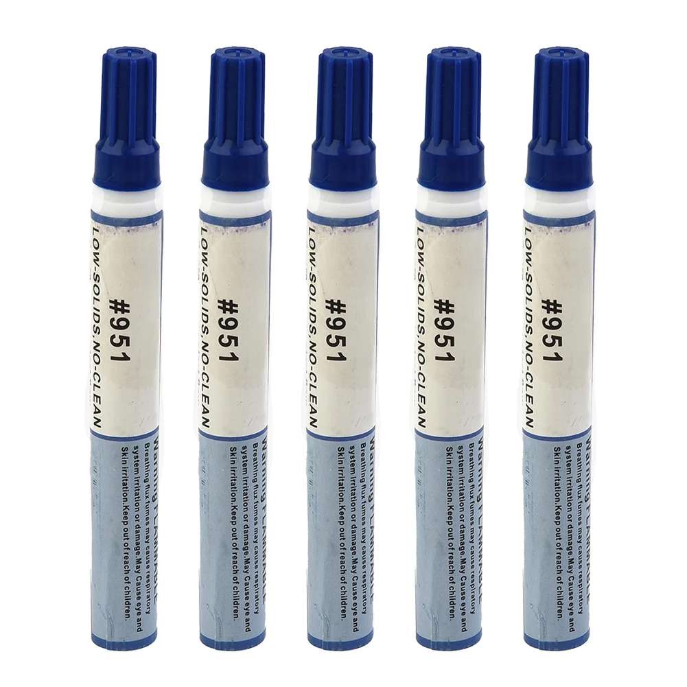 

5pcs 10ml 951 Soldering Rosin Flux Pen Low-Solid Cleaning-Free Welding Pen For PCB Welding DIY Power Panel