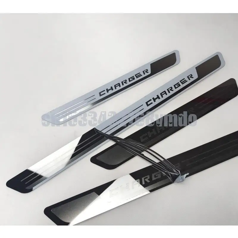 

Стайлинг автомобиля для DODGE CHARGER 2011-2017 2018 2019 2020 2021, наклейка на порог, накладка на порог, защита педали, аксессуары