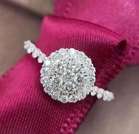100 14k white gold diamond jewelry ring box for women anillos de diamond gemstone bizuteria wedding bands rings jewelry box