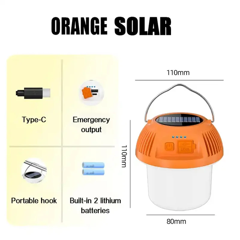

Новинка, наружная USB перезаряжаемая Мобильная лампа, лампочка, экстренная лампа, портативная лампа для кемпинга с крючком, домашний декор, ночник