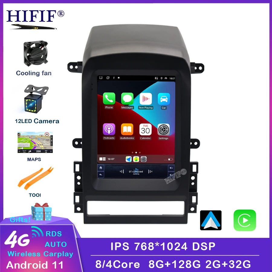 Автомагнитола для Chevrolet Captiva 2006 2007 2008 - 2012 Tesla вертикальный экран навигатор GPS Android