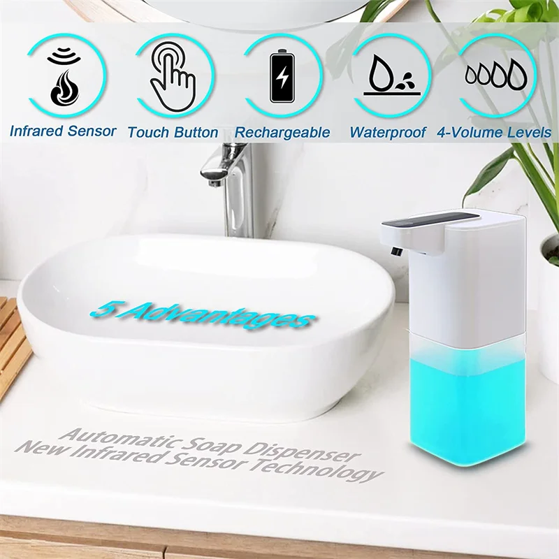 

Диспенсер для жидкого мыла, автоматические диспенсеры мыла для ванной комнаты, Бесконтактный Электрический диспенсер мыла для рук