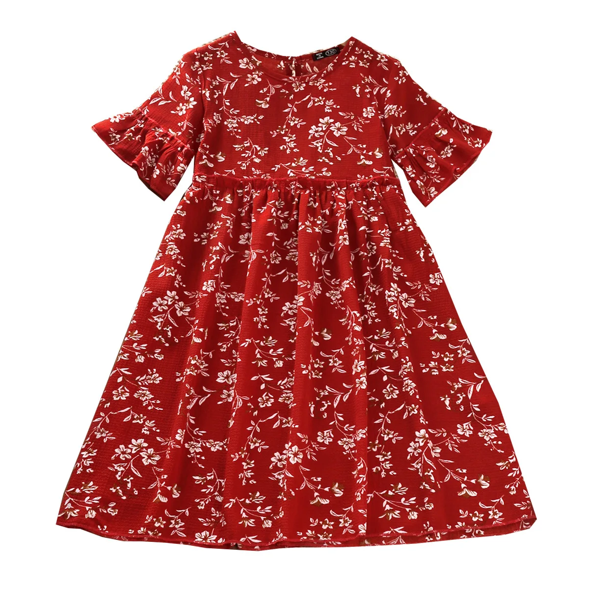 

2022 платья для девочек, детские платья принцесс, летние новые платья для девочек с цветочным принтом, одежда для девочек-подростков на 8, 12, 14 лет