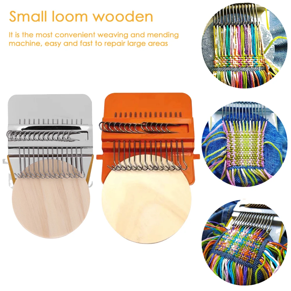 

Mini Hand Knitting Wooden Board Speedweve Type Mending Loom DIY Clothes Jeans Weaving Machine Portable Home Stitching Loom Tools