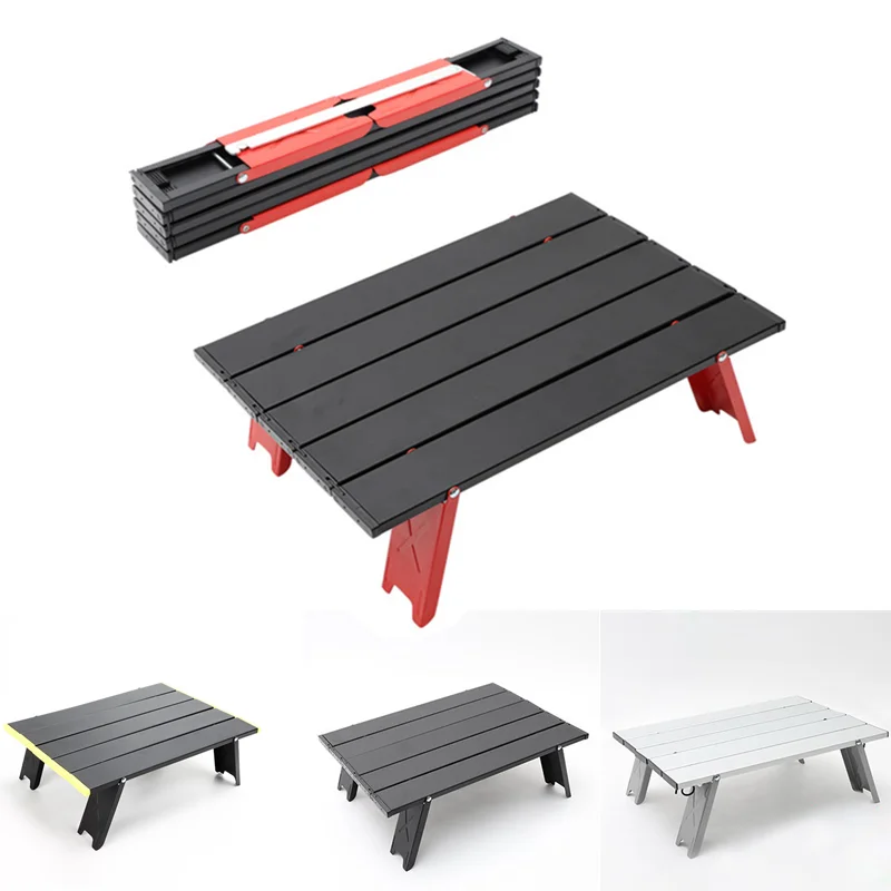 

Aluminum Alloy Portable Table Outdoor Furniture Foldable Folding Camping Hiking Desk Traveling Outdoor Picnic Table Furniture