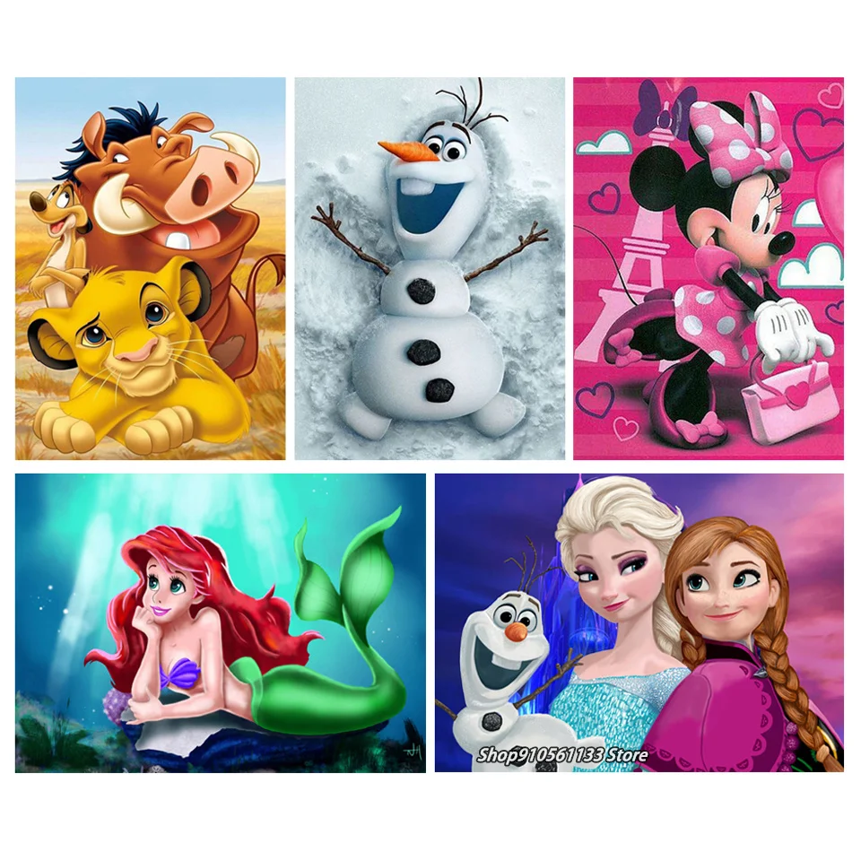 

Алмазная живопись Disney 5d Микки Маус принцесса Мультяшные персонажи Сделай Сам Алмазная аниме мозаика для детей Новогодний подарок DSN020