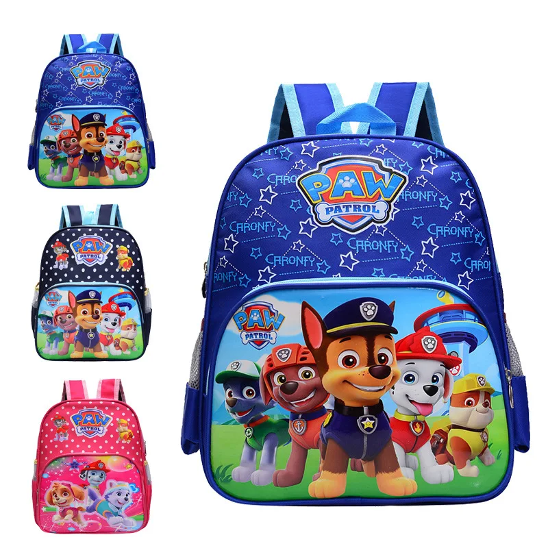 

2023 Paw Patrol Amine School Bag Chase Ryder Marshall Printing Student Kindergarten Backpack for Kids Boys Girls Birthday Gift