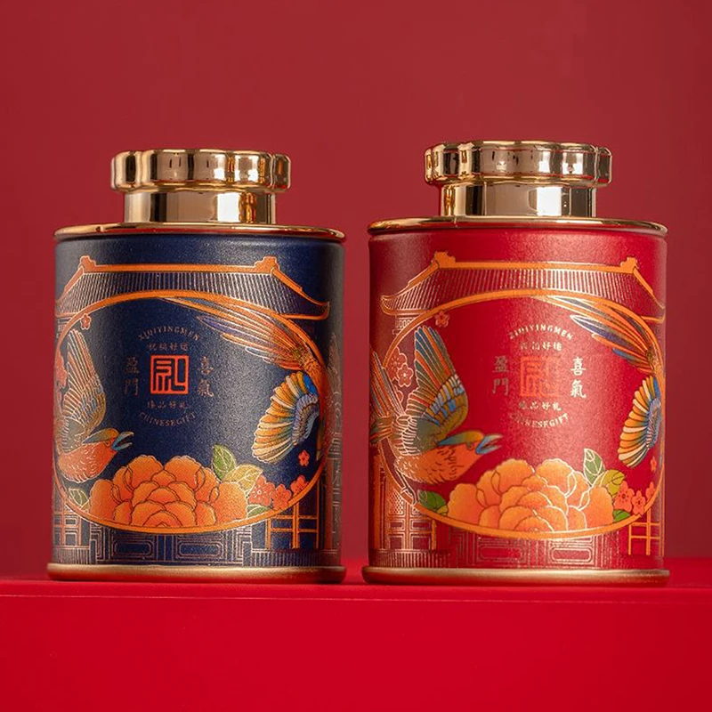 Мини-контейнер для чая в китайском стиле с крышкой конфеты ретро пустые банки