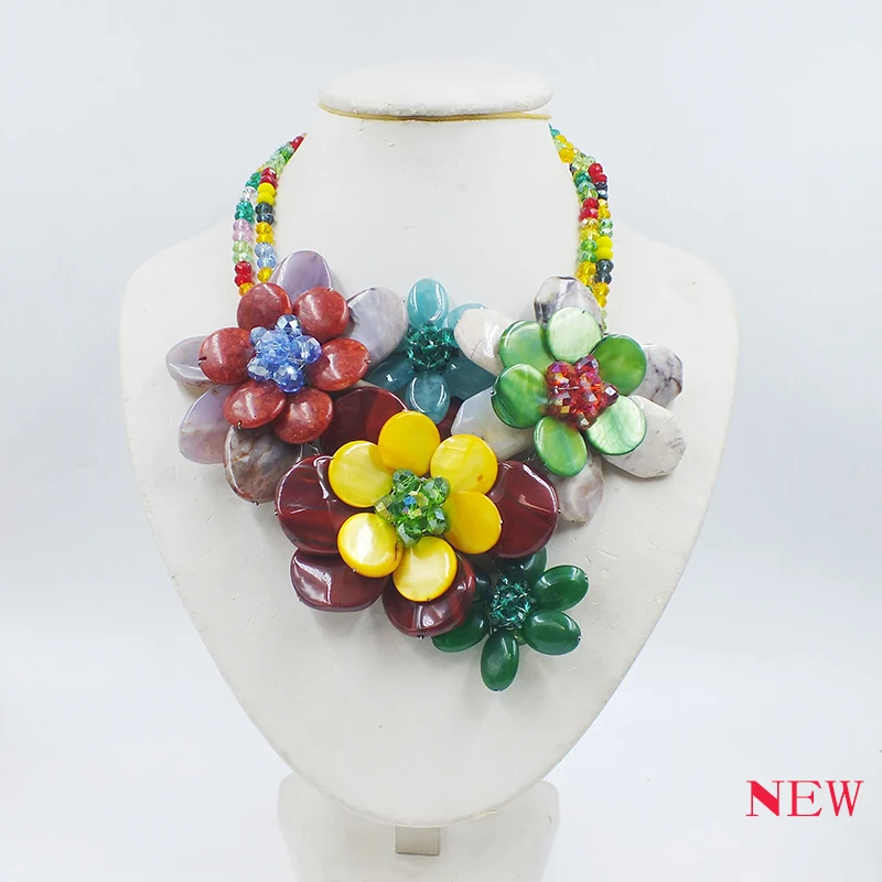 последний первый. Натуральный камень/ракушка/коралл/кристалл. Женское ожерелье с