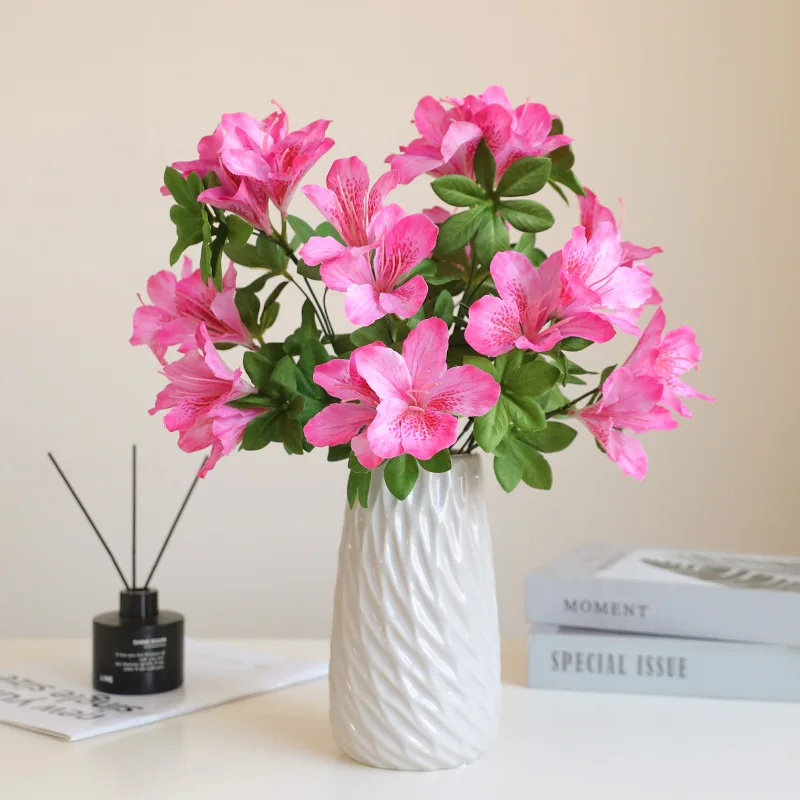 17-дюймовый искусственный рододерн с одним стеблем и 5 галстуками для свадьбы дома