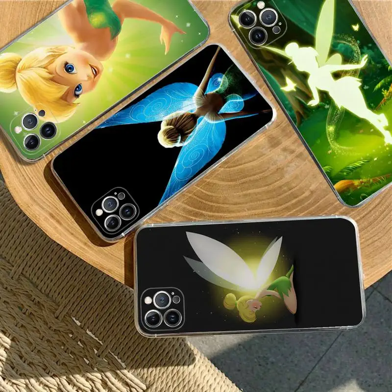 

Disney Tinkerbell Phone Case For iPhone 8 7 6 6S Plus X SE 2020 XR XS 14 11 12 13 Mini Pro Max Mobile Case