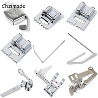 chzimade sewing machine ruler regular presser foot magnet seam guide presser foot fine tucker gauge diy sewing machine tools