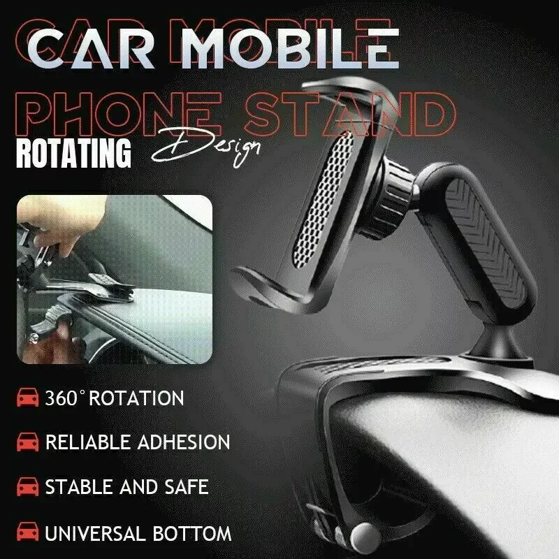 

Multifunctional Car Dashboard Phone Holder Universal Dashboard Car Phone Holder 360° Rotatable for All Phone Stand Holder