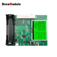 18650 lcd display battery capacity tester module with charging function type c port 5v 1a power capacity tester module