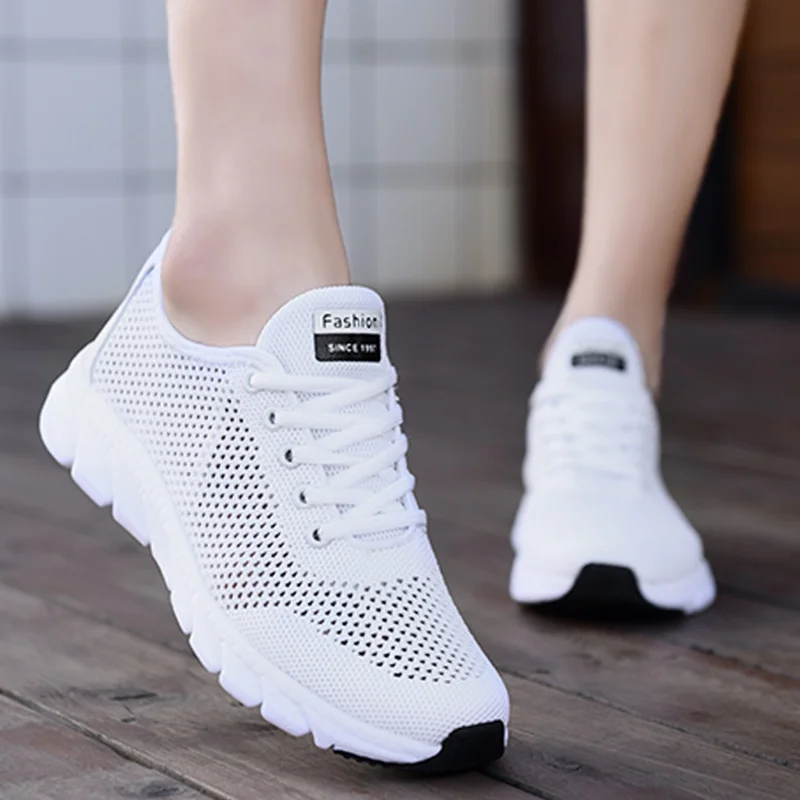 

Women Sneakers Casual New Mesh Breathable Platform Vulcanize Shoes Women Lightweight Shoes Non-slip Footwear Zapatillas Mujer