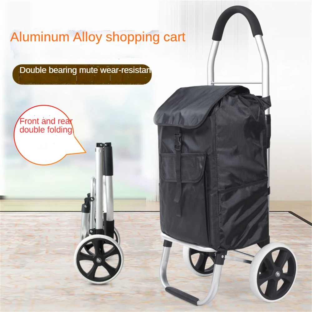 Бытовая продуктовая Тележка для покупок портативная складная тележка багажа