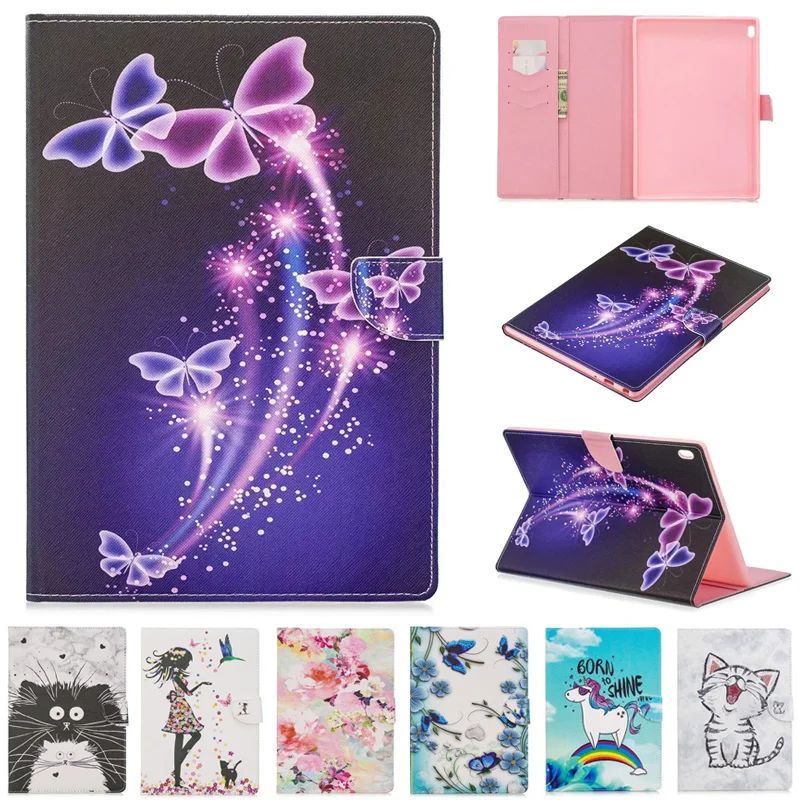 

Tablet Case For Lenovo Tab 4 10 Case 10.1" PU Leather Painted Wallet Cover For Lenovo TAB4 10 Tab 4 10 Plus Case TB-X304 TB-X704