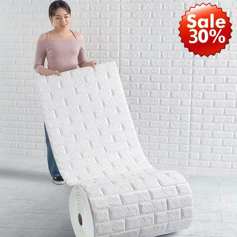 3D мягкие пенопластовые обои в рулоне самоклеящиеся сделай сам для гостиной дома