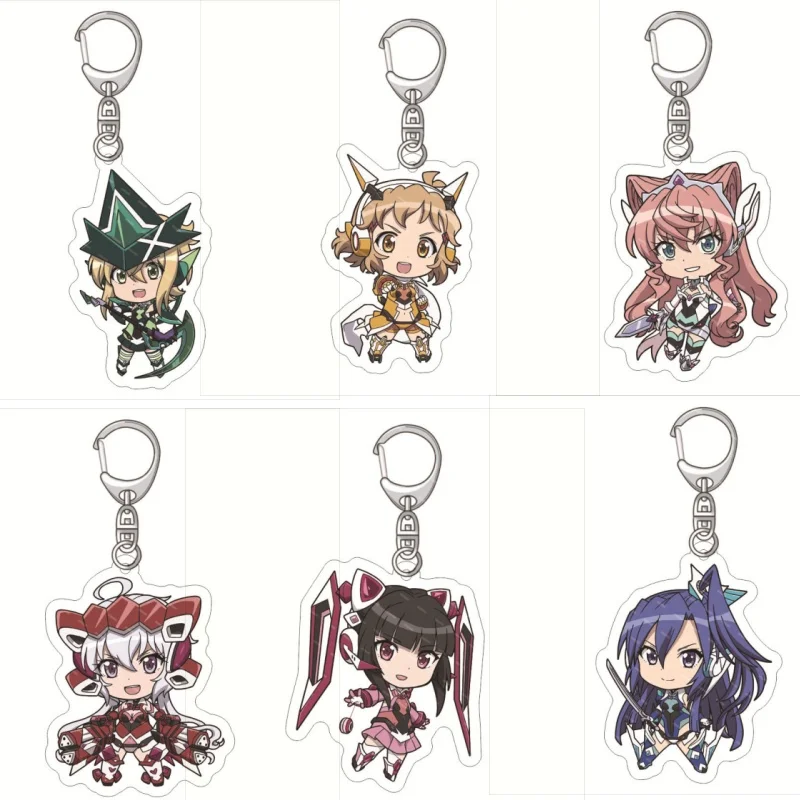 Акриловый брелок с рисунком аниме Symphogear вертикальное кольцо цветком ветер