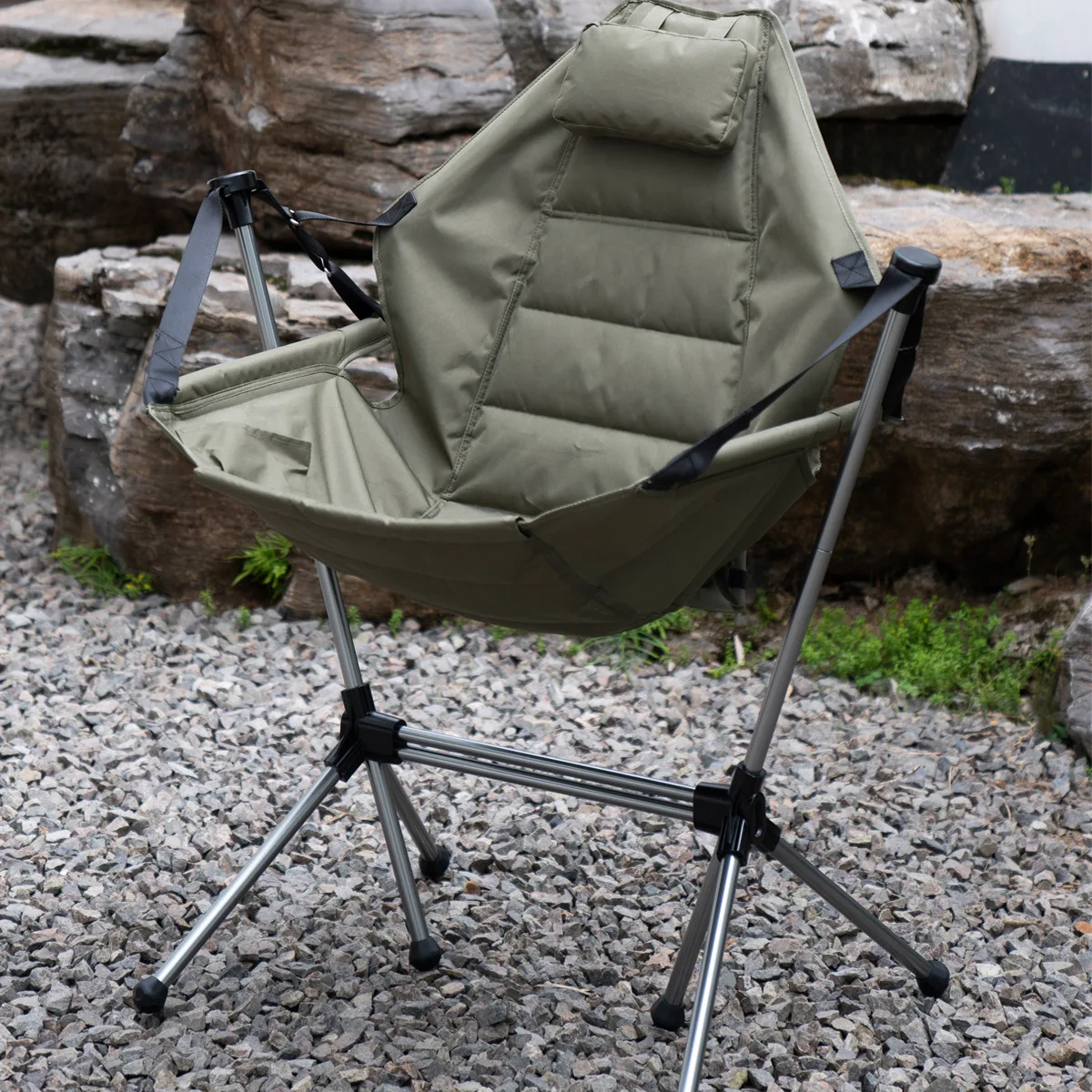 Folding Portable Multi-function Courtyard Lounge Gear Lazy Rocking Tools Swing