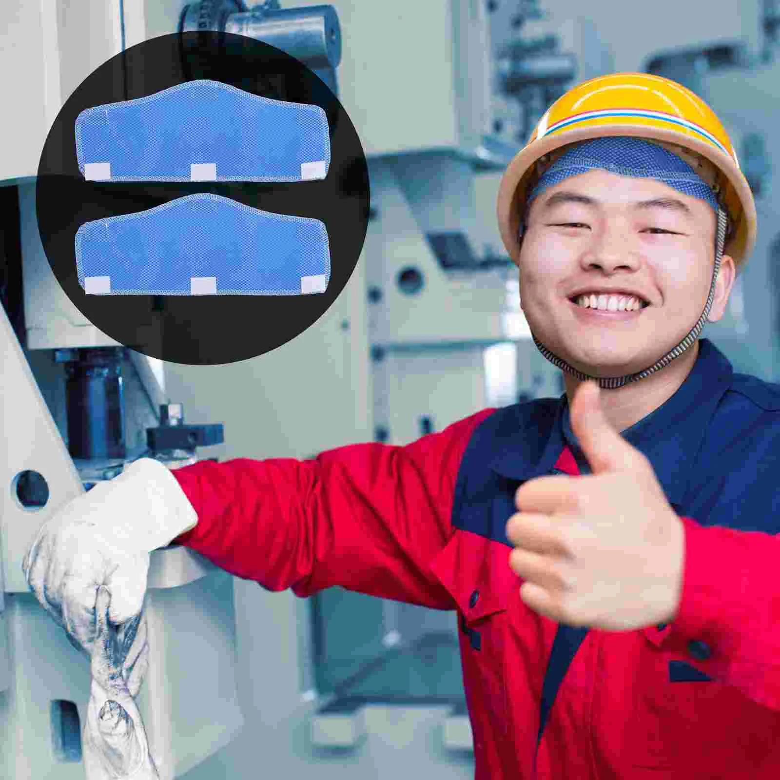 

2 Pcs Hard Hat Liner Accessories Men Headband Lining Safety Sweatband Washable Supplies Man Ladies Headbands