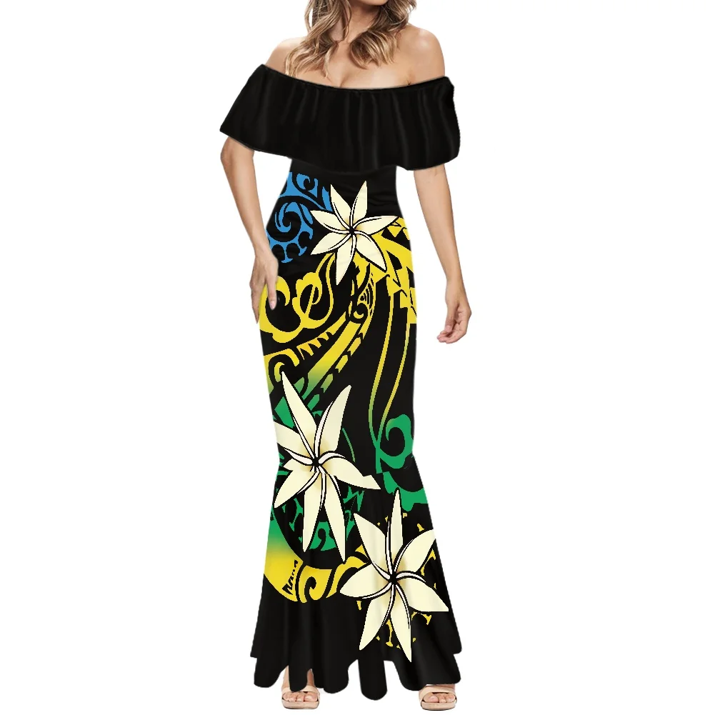 

Женское длинное летнее платье Cumagical, полинезийское этническое платье-русалка, свадебные платья для женщин, 2022