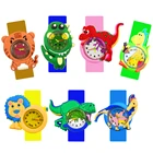 Часы для мальчиков и девочек от 1 до 15 лет, Свирепый тигр, Лев, динозавр, игрушечный браслет