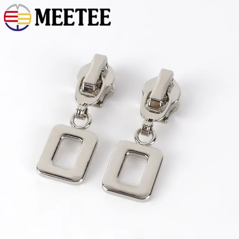

Meetee 10/20Pcs Zipper Sliders For 5/7# Nylon Zippers Zips Pull Head Zip Repair Kit DIY Clothing Sewing Replacement Accessories