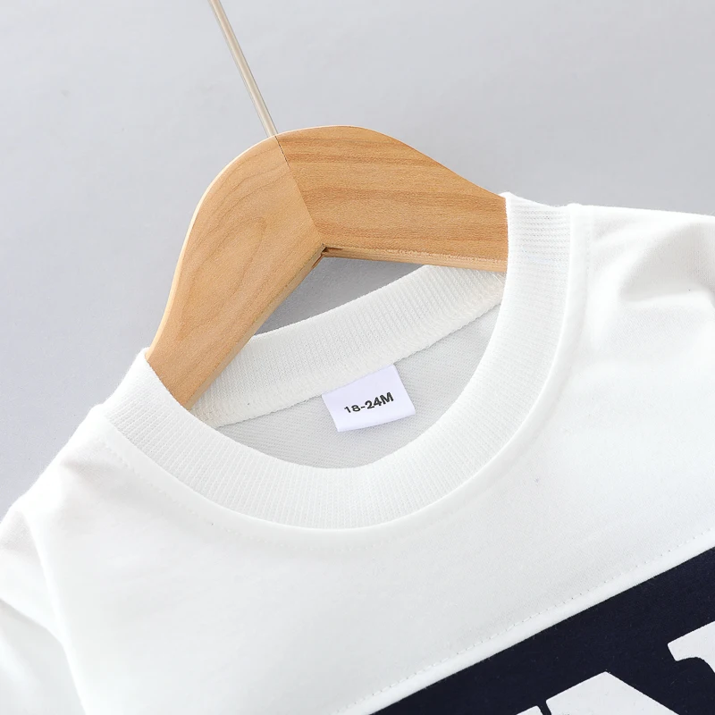 Украшение с алфавитом Boss подходящий цветной костюм детская одежда из двух