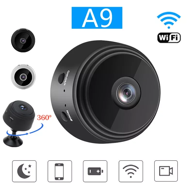 

Мини-камера 1080P Беспроводная с поддержкой Wi-Fi