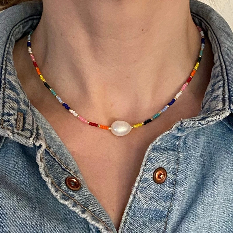 

Женское Ожерелье-чокер с натуральным жемчугом