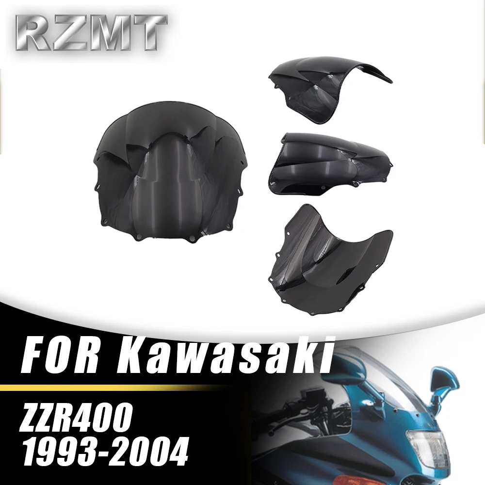 Передний ветровой экран с двойными пузырьками для KAWASAKI ZZR400 1993-2004 аксессуары
