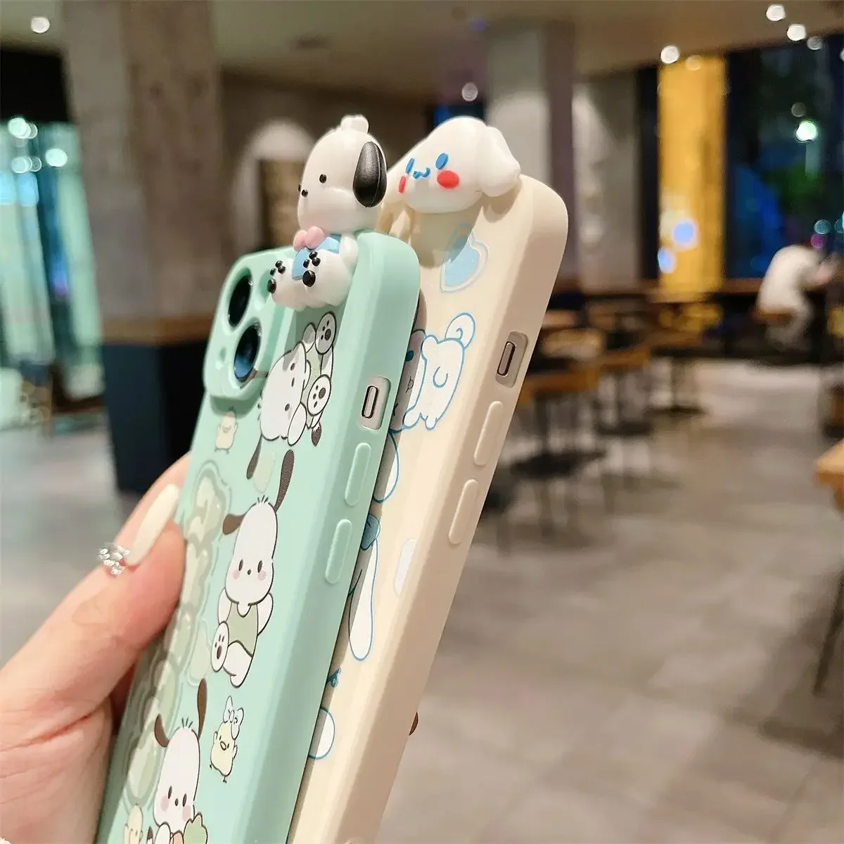 Sanrio Cinnamoroll почтовые Симпатичные чехлы для телефонов iPhone 16 15 14 13 12 11 Pro Max Mini XR XS MAX 8X7