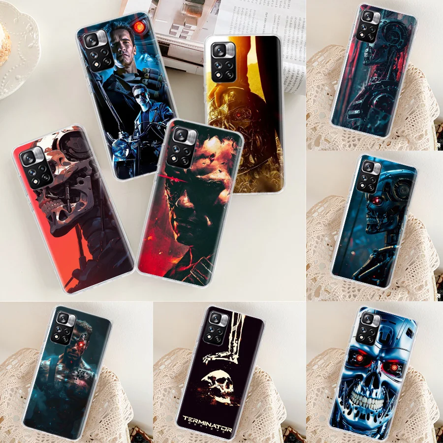 Чехол для телефона Арнольда Шварценеггера Терминатора Xiaomi Redmi Note 13 Pro+ 5G 10 10A 10C 12 12C