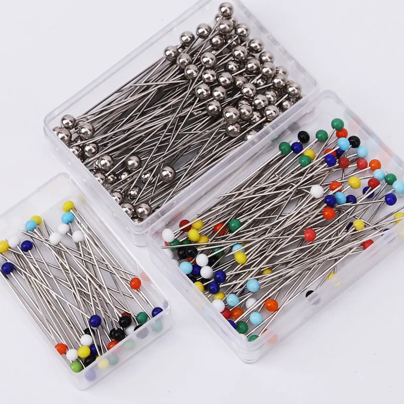 

50/100 шт., разноцветные Круглые булавки для одежды