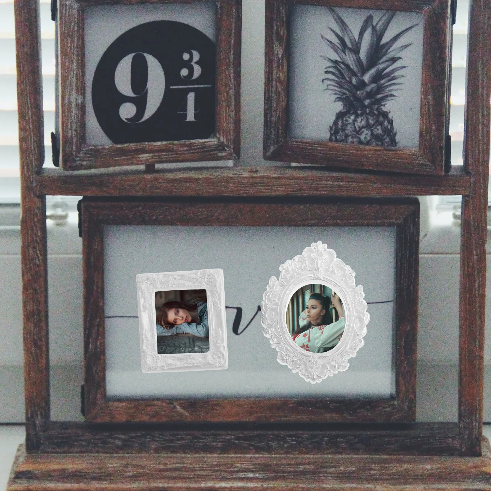 10 шт. DIY фоторамка цифровое ретро украшение реквизит из смолы декор маленькие