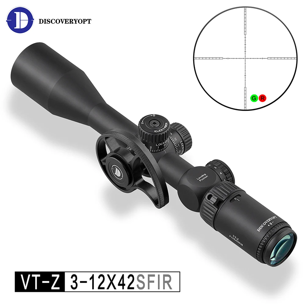 

Discovery Rifle Scope Optical VT-Z 3-12X42SFIR SFP Sight Shockproof Professional Hunting Scope For .177 .22 .22lr .25 Riflescope