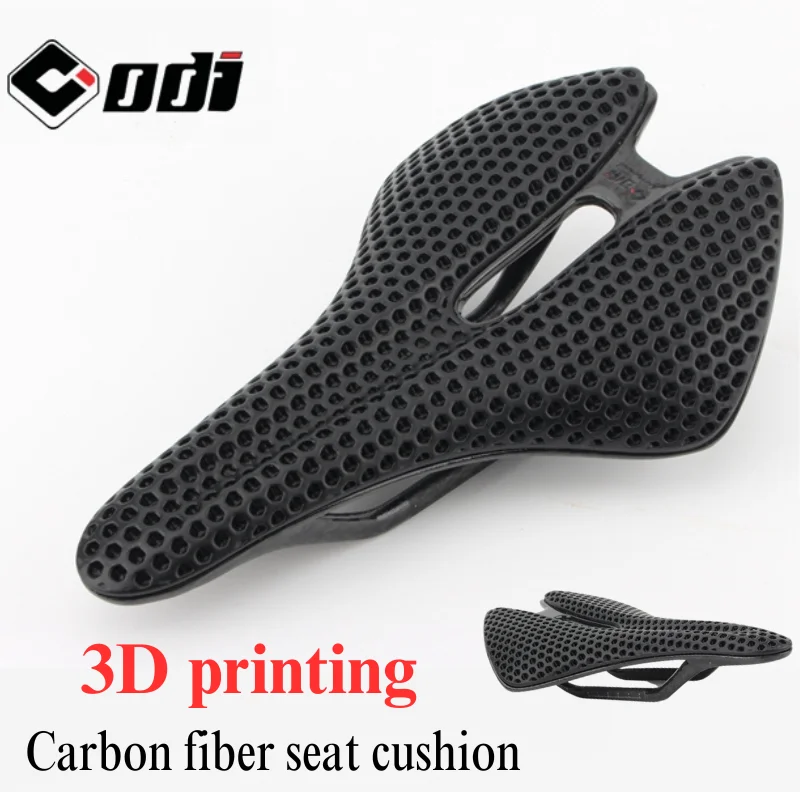 

ODI Road Bike Seat 3D Printed Cushion Mountain Bike Hollow Ultra-light Racing Full Carbon Seat Pack Riding Saddle