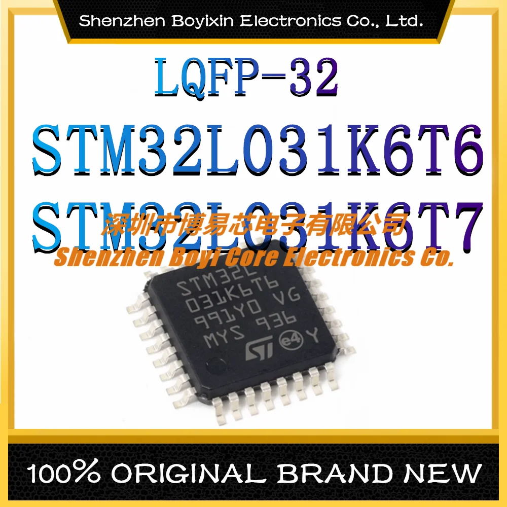 Микроконтроллер STM32L031K6T6 STM32L031K6T7, лампа управления 32 МГц, микроконтроллер (MCU/MPU/SOC), интегральная микросхема