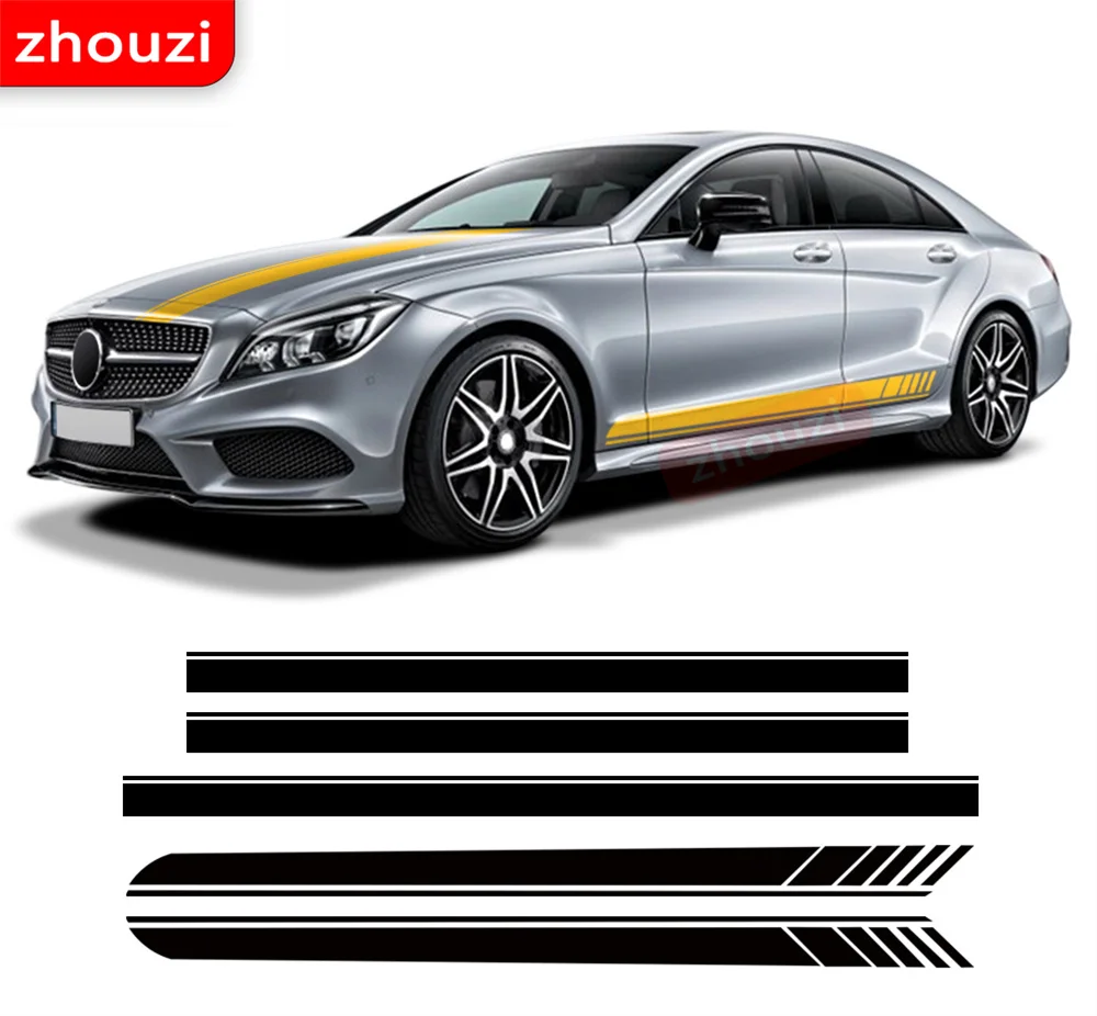

Для Mercedes Benz CLS Class Edition 1 AMG Стайлинг крышка Дверь боковой корпус наклейка W219 C219 W218 C218 X218 C257 CLS63