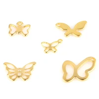 20pcsbatch stainless steel butterfly charms diy wholesale accessories jewelry for diy jewelry supplies handmade making