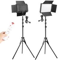 led video light with stand tripod remote control dimmable panel lighting photo photographic studio live photography fill lamp