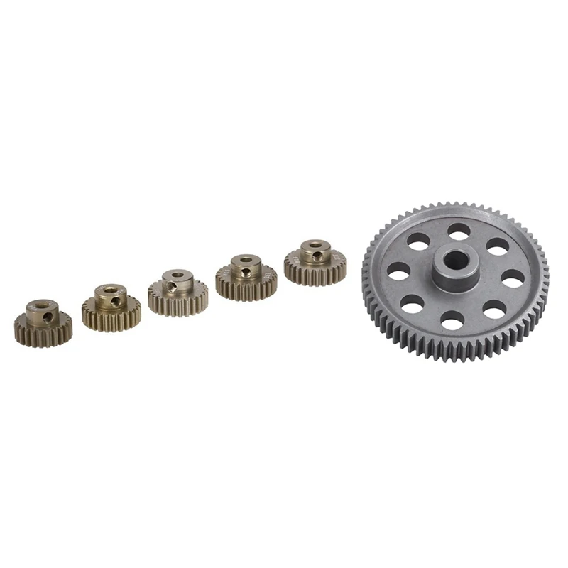 

Модуль шестерни двигателя M0.6 3,175 мм 23T 24T 25T 26T 27T 0,6, 1 шт., стальная прямозубая Шестерня 64T 0,6, модуль Diff, детали, 1 комплект