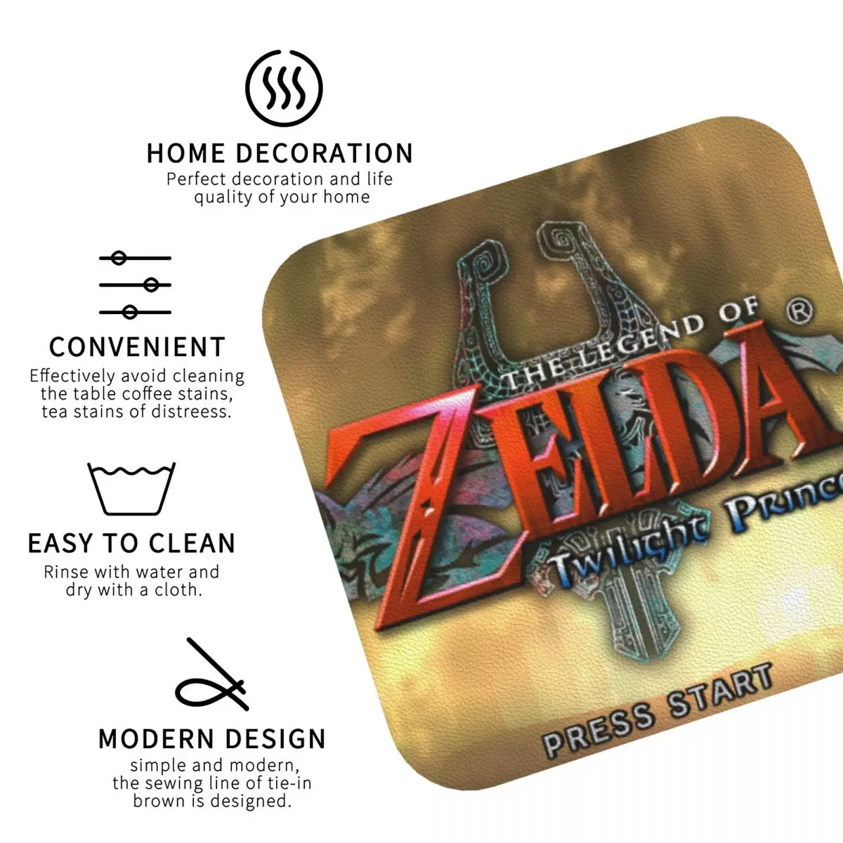 Подставки Legend Of Zeldas кухонные салфетки нескользящие изоляционные коврики для