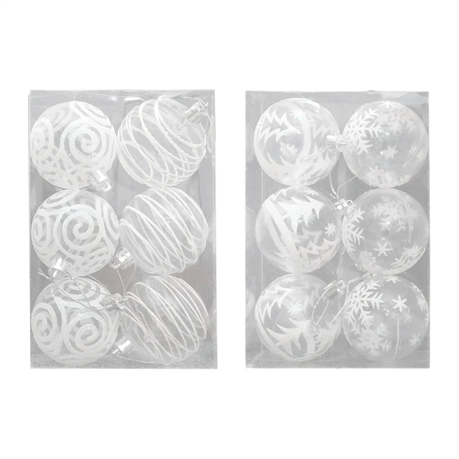 6 шт. новогодние елочные шары 60 мм