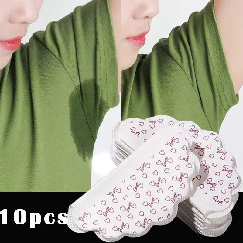 

10pcs/set Underarm Pads Dress Clothing Perspiration Deodorant Pads Armpit Care Sweat Absorbent Pads Deodorant for Women Men