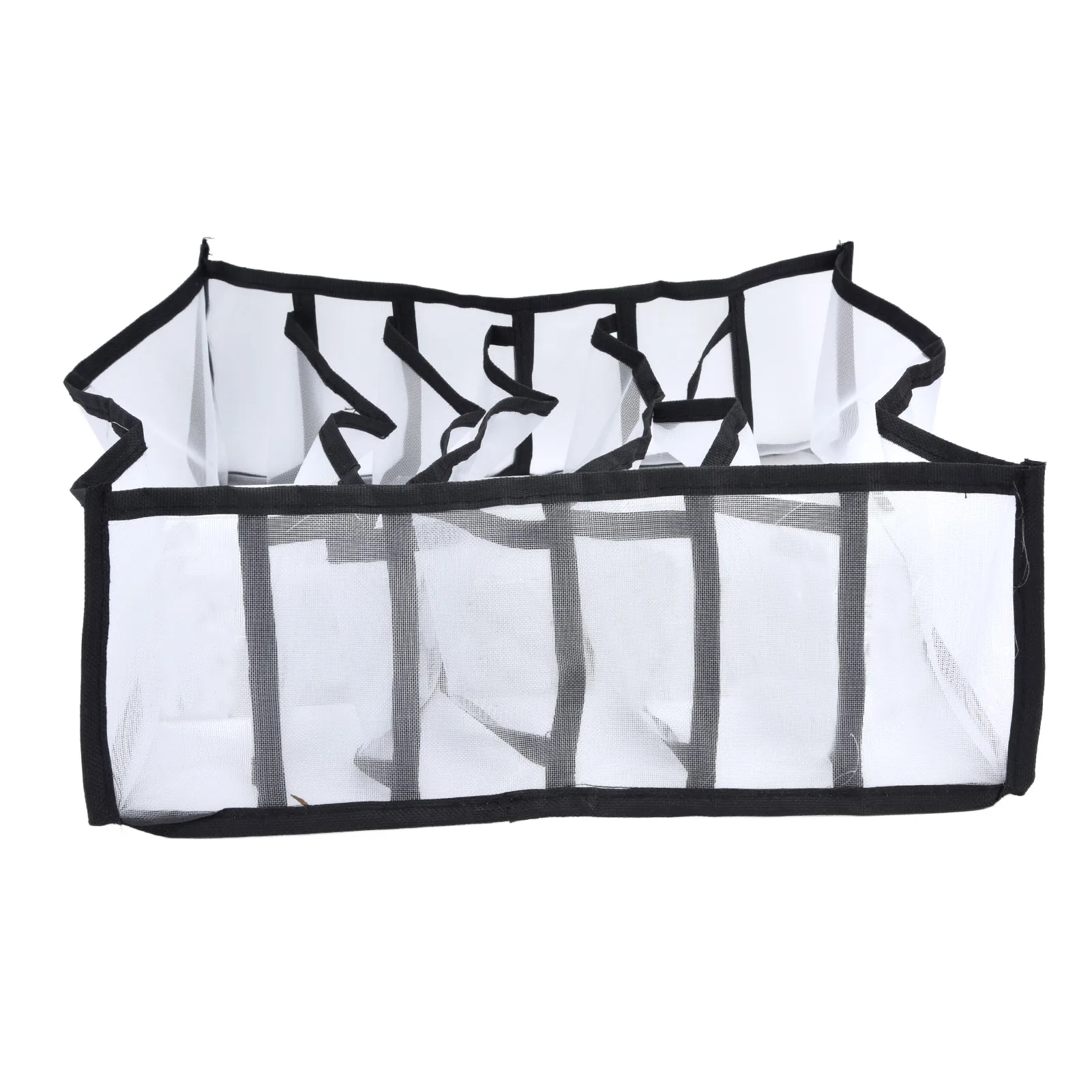 

Mesh Bras Storage Box Multi Purpose Foldable Drawer Divider for Underwear Panties Socks6 Cells
