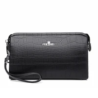brand mens wallet new clutch bag anti theft password lock purse male large capacity wallet zipper handbag portafoglio uomo