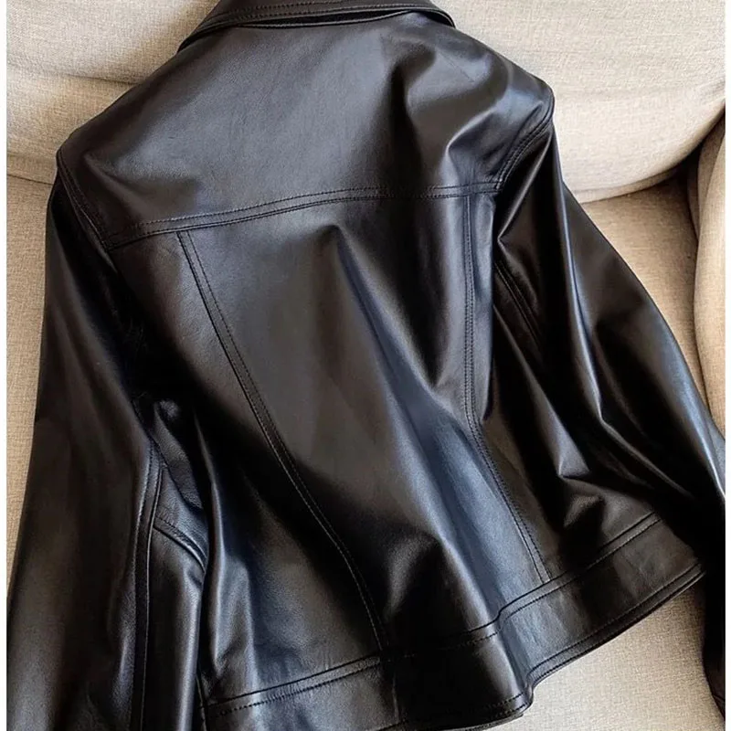 Высококачественное пальто из искусственной кожи для девочек весна-осень 2022